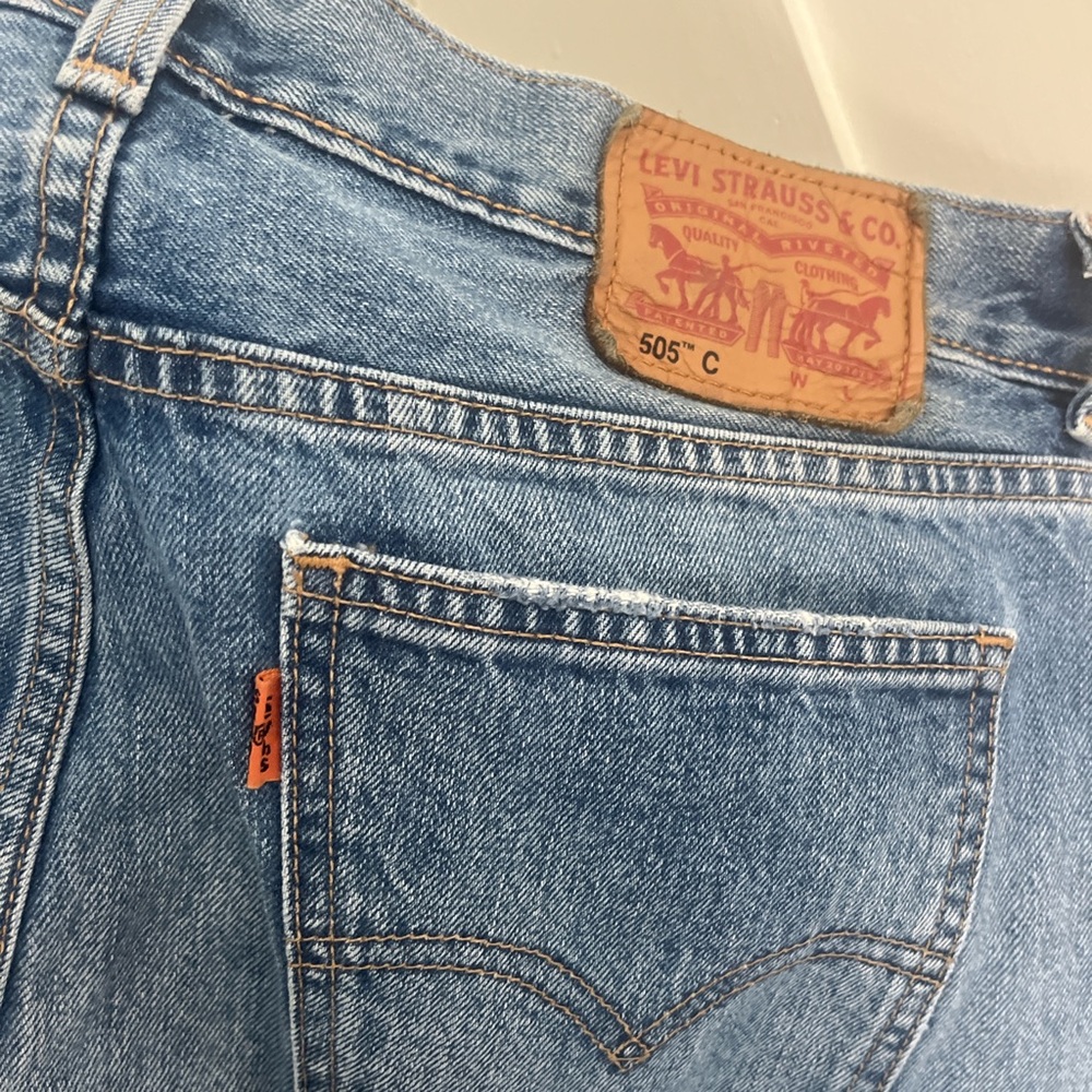 Levi's Light Blue Denim Jeans with Leather Patch
